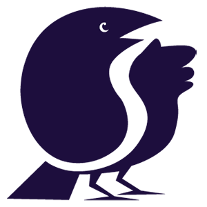 Maskottchen „Birb“, ein stilisierter Vogel des Vereins Skeptix, hebt den Flügel und gibt euch einen Tipp.