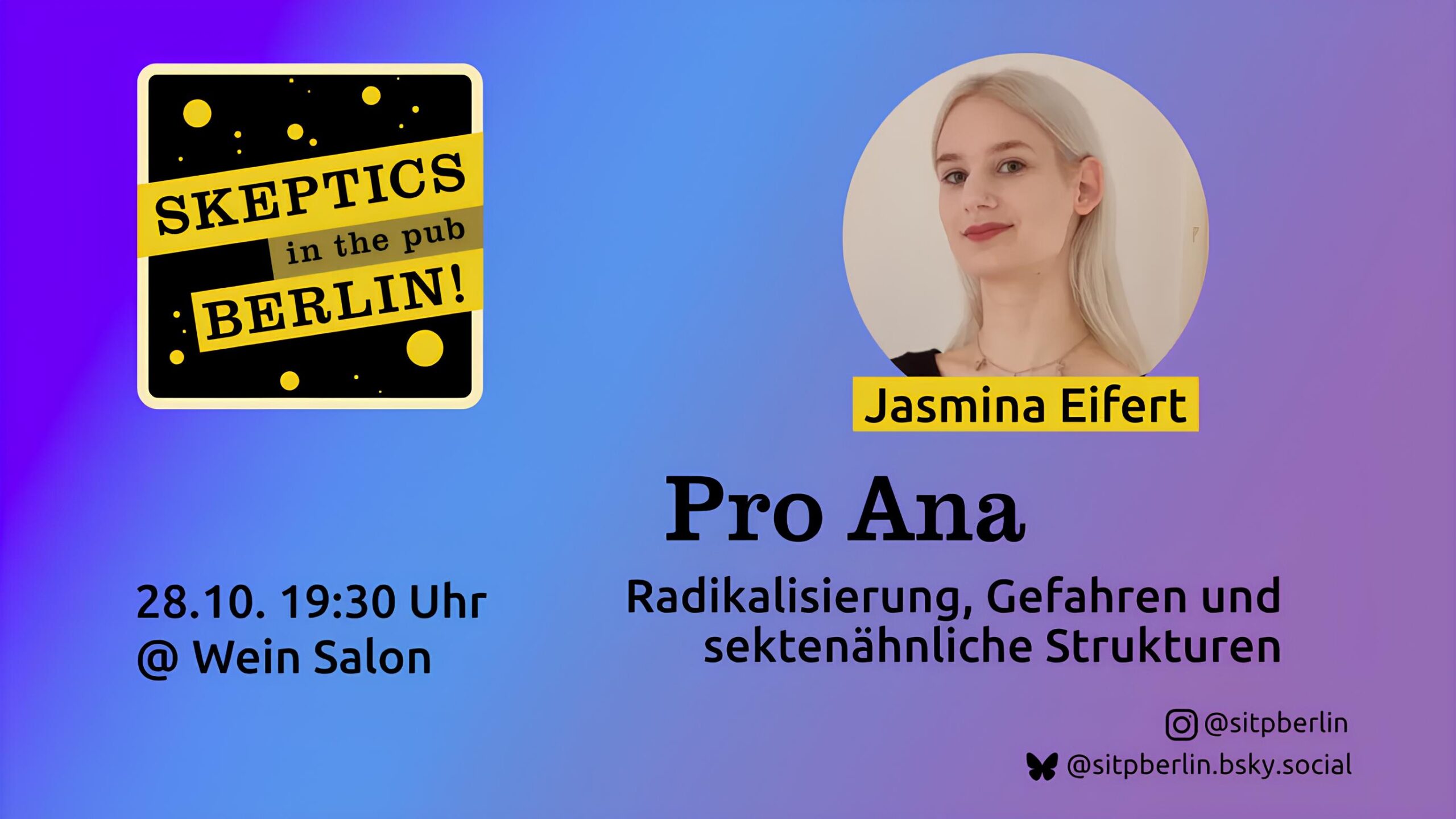 Die „Pro-Ana-Bewegung“ bei Skeptics in the Pub Berlin